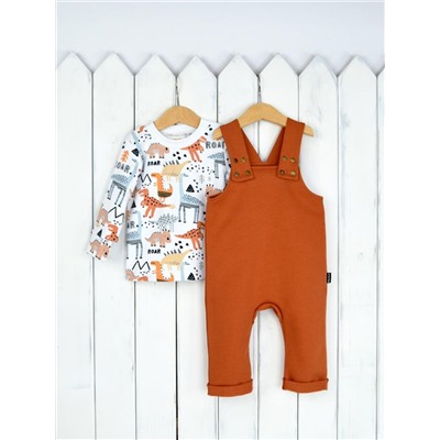Комплект для мальчика Baby Boom КД375/1 Белый + Терракот