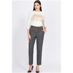 Брюки Bazalini 4926 коричневая клетка