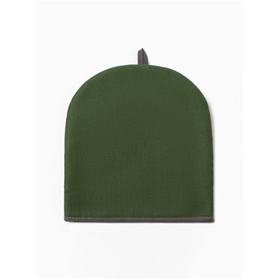 Грелка на чайник Этель Home collection green 28×28 см, 56% лён, 44% хлопок