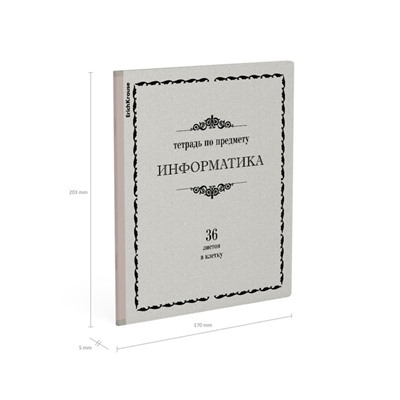 Тетрадь предметная Информатика, 36 листов в клетку, ErichKrause
