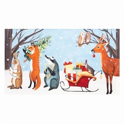 Полотенце новогоднее "Этель" Forest dwellers 40х73см, 100% хл, саржа 190 гр/м2