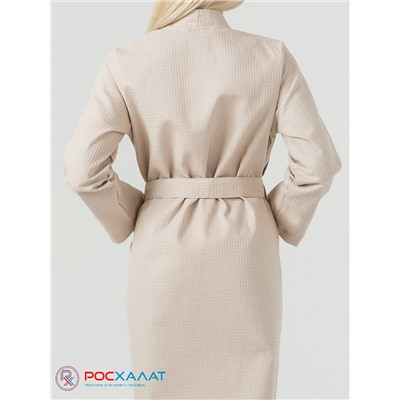Женский вафельный халат с планкой В-02 (31)