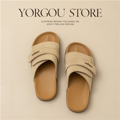 Summer slippers, non-slip footwear, beach slide platform