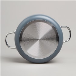 КАСТРЮЛЯ AGNESS С АНТИП. ПОКР.  И СТЕКЛ. КРЫШКОЙ 1350 МЛ, 16*8 СМ