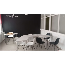 Стул SHT-ST29/S37 белый
                        белый / черный муар