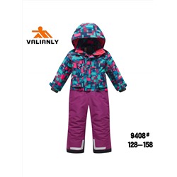 Комбинезон подростковый зимний для девочки бордового цвета 9408Bo