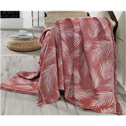 Накидка на Диван 170x220 см. 100% Хлопок Keten Palmiye Kiremit