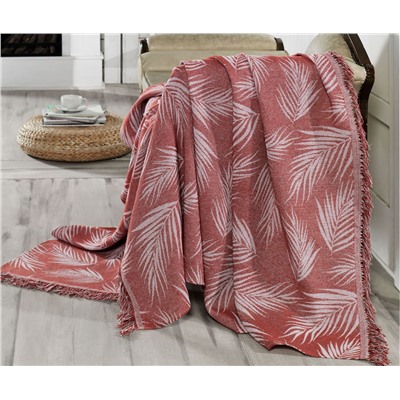 Накидка на Диван 170x220 см. 100% Хлопок Keten Palmiye Kiremit