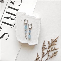 Серьги из аквамарина