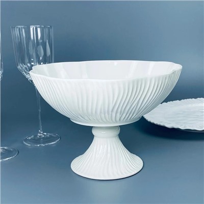 305-318 Фруктовница 30х20см на ножке САВАННА в под.уп.(х4)Фарфор