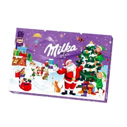 Milka Adventskalender 2025 Адвент-календарь, 24 сладких сюрприза, 38см х 25см, 200 грамм