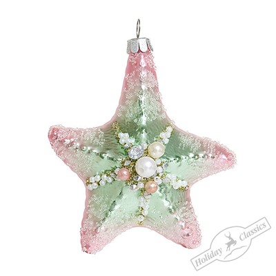 Морская звезда "Голубая лагуна" (стекло) 9х3,5х10 см