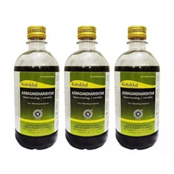 Набор Ашвагандхариштам (3 x 450 мл), Aswagandharishtam Set, произв. Kottakkal Ayurveda
