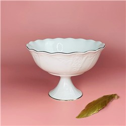 102-145 Фруктовница 25,5см на ножке АГАТА в под.уп.(х6)Фарфор