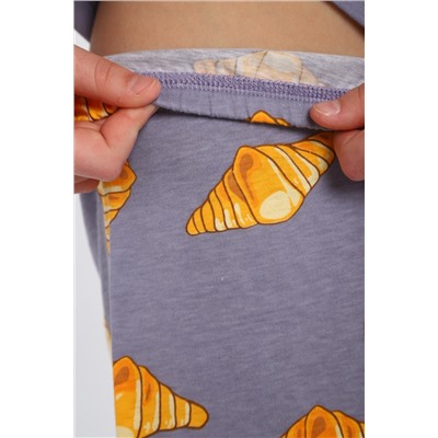 Пижама для девочки "Котенок-круассан" арт. ПД-015-084