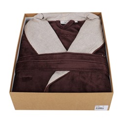 Халат Велюровый Мужской (L) Pietra Kahve Bay Large Bornoz- EcoCotton