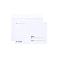 Конверт почтовый С4 229×324 мм, поле «Кому-куда», без окна, отрывная лента, внутренняя запечатка, 90 г/м²