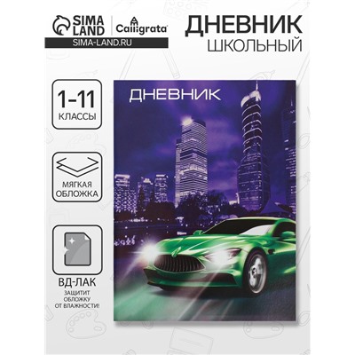 Дневник школьный для 1-11 классов, «Авто», мягкая обложка, 40 листов