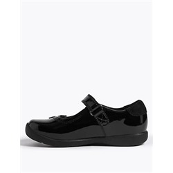 Kids Patent Leather T-Bar School Shoes (8 Small - 1 Large)