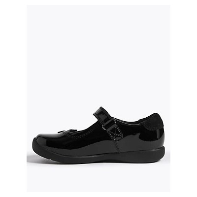 Kids Patent Leather T-Bar School Shoes (8 Small - 1 Large)