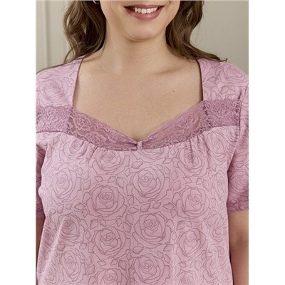 Женская сорочка Мадера-3 НС-643 / сухая роза