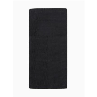 Набор конвертов для приборов Home collection black-2 шт., 22×10 см, 45% лён, 55% хлопок