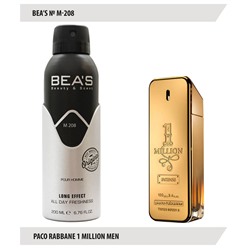Дезодорант Beas M208 Paco Rabbane 1 Million For Men deo 200 ml