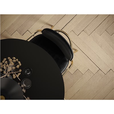 Столик кофейный Ror, Ø50 см, латунь/черный