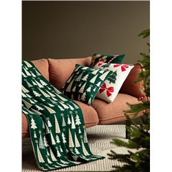 Подушка вязаная с новогодним рисунком Whitewood из коллекции New Year Essential, 45x45 см