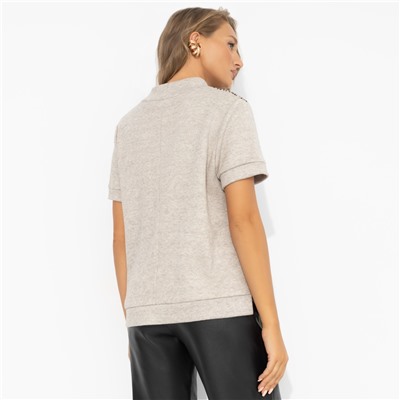 Водолазка с леопардовым принтом, Фирменное приветствие (бежевая)