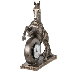 GAEM Фигурка декоративная "Лошадь" с часами (ААх1 н/п), L32 W9,5 H35 см
