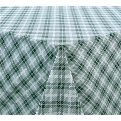 Скатерть рогожка Плетение 2 зелёный Текс-Дизайн