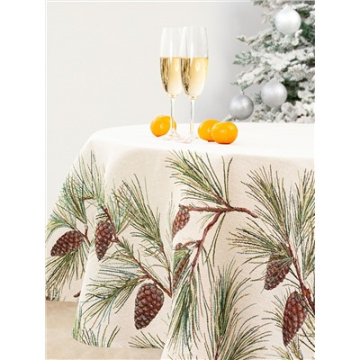 Питер Пэн Шишки Скатерть круг д160 см 2106784