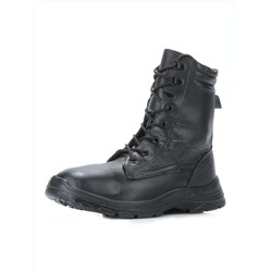 05-9004 BLACK Ботинки зимние мужские (искусственная кожа, искусственный мех)