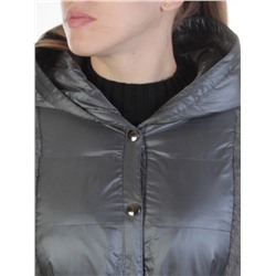 Z1888 DK. GRAY Пальто женское демисезонное (100 гр. синтепон)