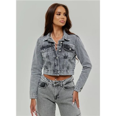 Женская куртка джинсовая укороченная CRACPOT