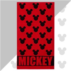 Полотенце махровое Mickey «Микки Маус», красный, 70×130 см, 100% хлопок, 420 г/м²