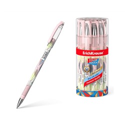 Ручка шариковая ErichKrause ColorTouch Stick Flora 0.7, цвет чернил синий