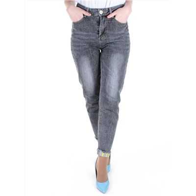 9006 DK. GRAY Джинсы-бананы женские ADORNSKY