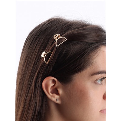 Крабик для волос «Маргарита», дуга, 2.5 см, золото