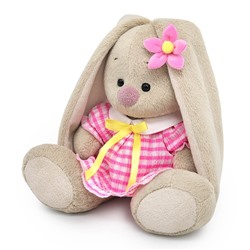 Мягкая игрушка "Зайка Ми в платье из жатой ткани (малыш)" (15 см)
