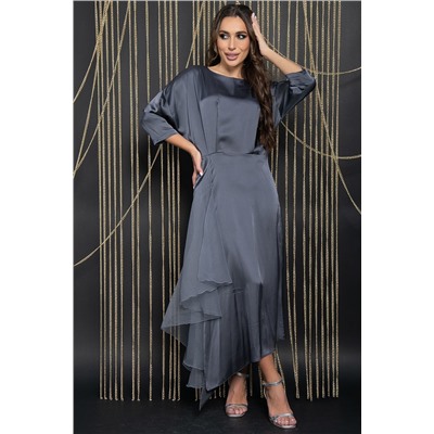 Платье вечернее Дерзкая элегантность (серое) П14471-7М