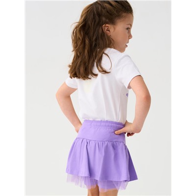 Комплект для девочки: футболка, юбка-шорты