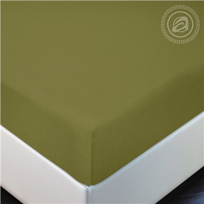 Простыня трикотажная на резинке Олива Арт Дизайн Акция