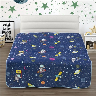 Покрывало стеганое из поплина Космический десант Арт Дизайн