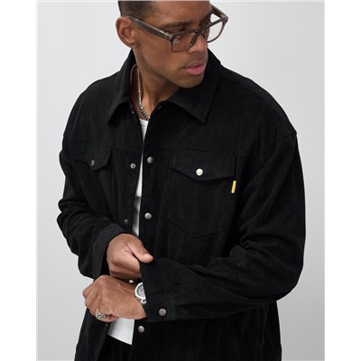 Спортивный костюм мужской весна-лето черного цвета 55040Ch