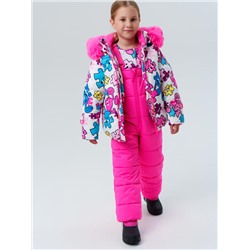 Комплект зимний для девочки: куртка, полукомбинезон