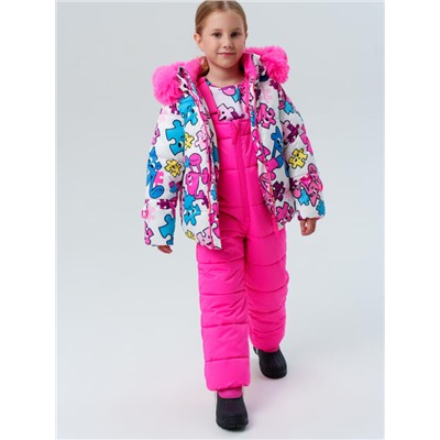 Комплект зимний для девочки: куртка, полукомбинезон