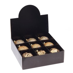 GAEM Набор из 9шт Украшение новогоднее "Шар", D 10 см, L33 W32 H10,5 см