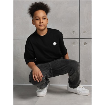 Футболка "Кубик" черный Мальчик